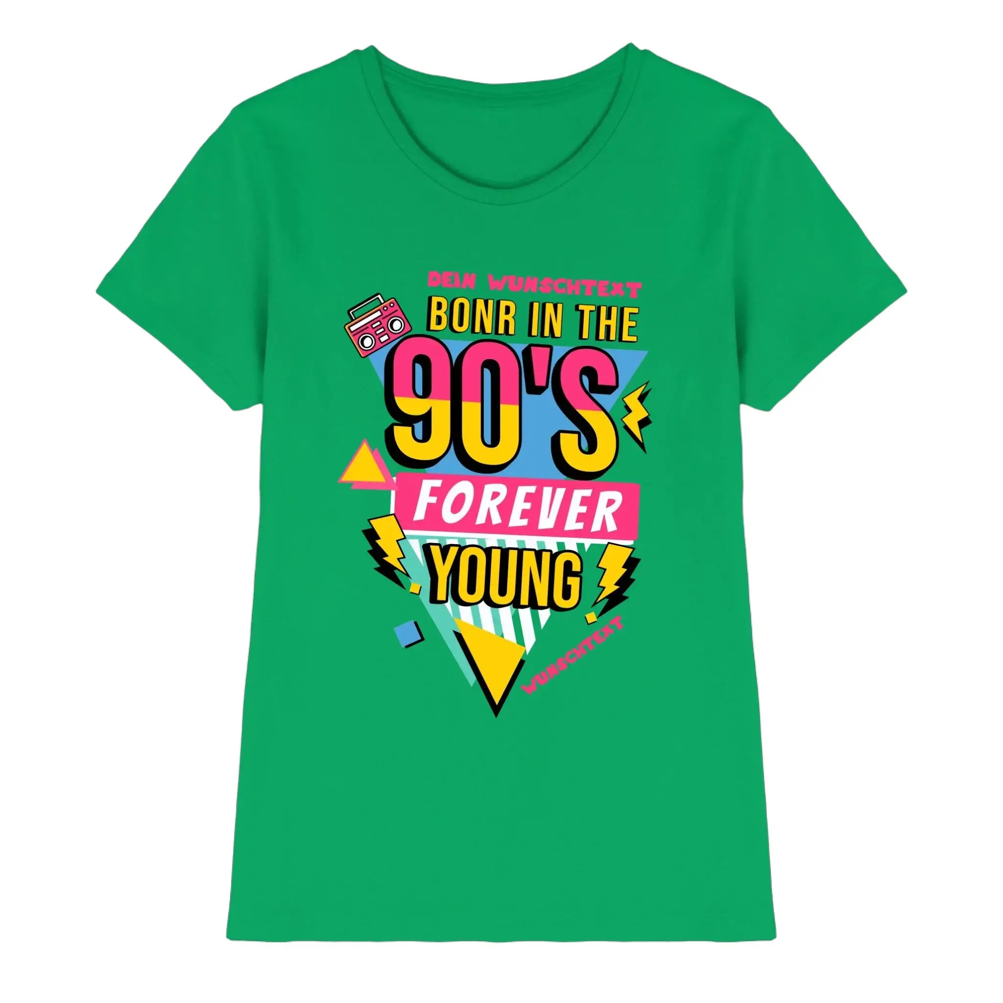 Boombox • mehrere Artikel • ’Statement-Collection’ • Wunschtext • Mein Motiv • Retro - Premium Damen T-Shirt Bio