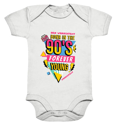 Born in the 90s • mehrere Artikel • ’Statement-Collection’ • Wunschtext • Mein Motiv • Retro - Premium Baby Bodysuit