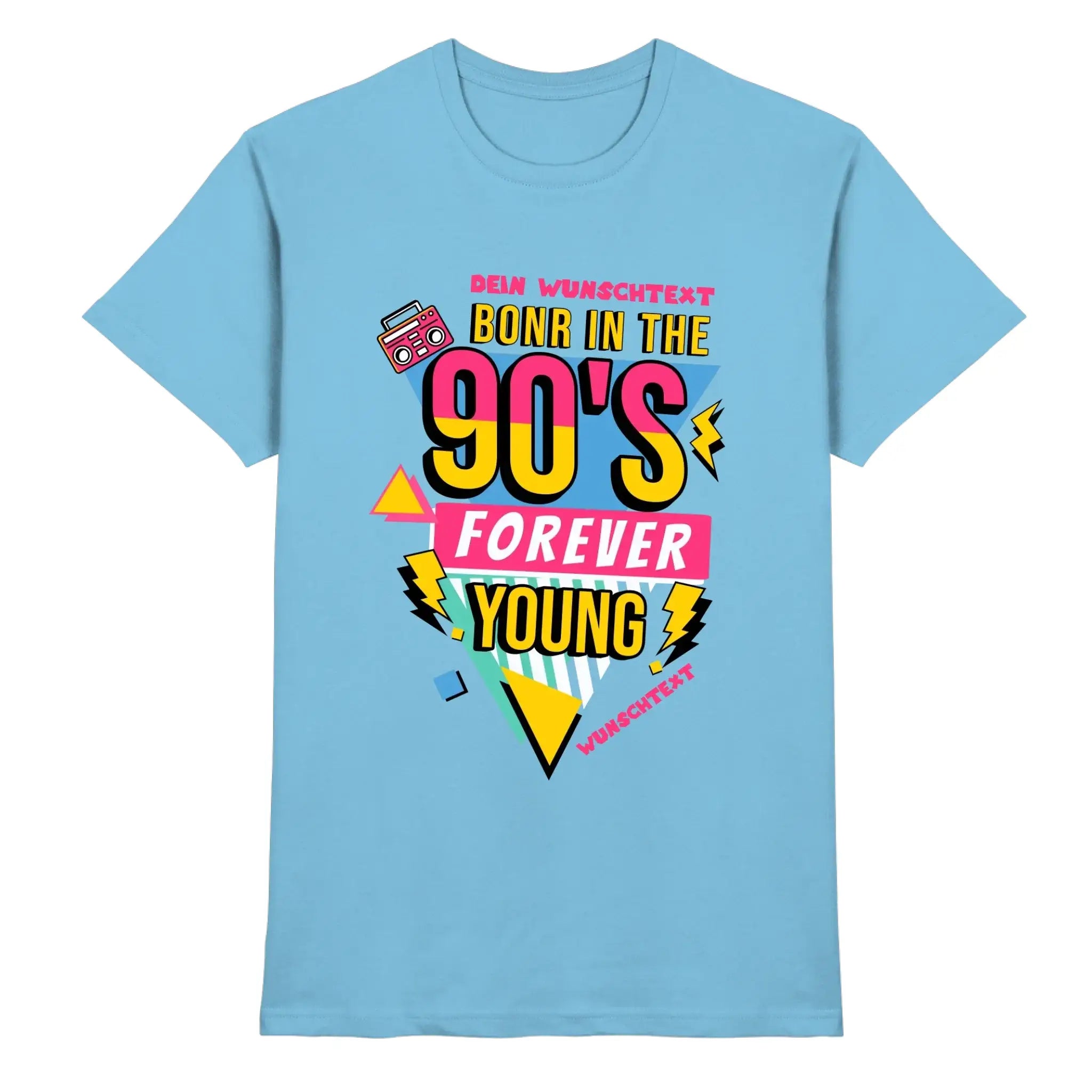 Born in the 90s • mehrere Artikel • ’Statement-Collection’ • Wunschtext • Mein Motiv • Retro - Premium Herren T-Shirt