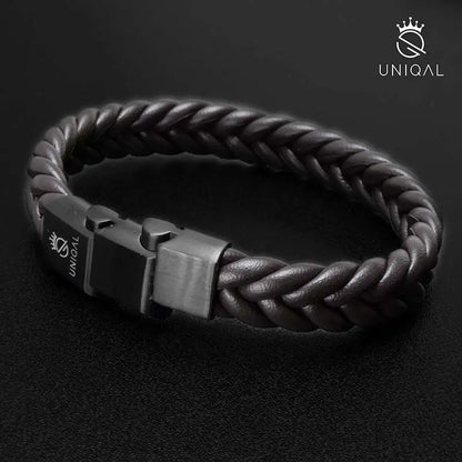 BROWN BRAID - Armband