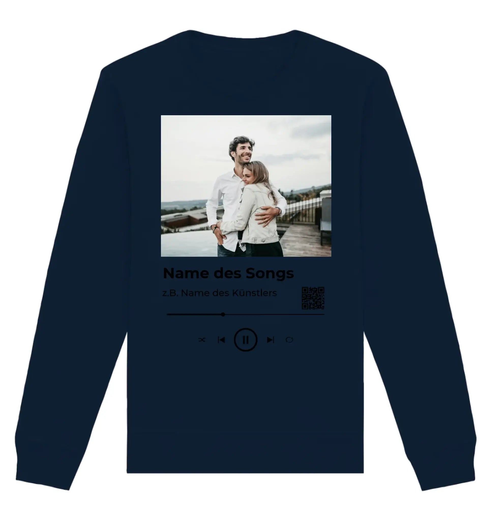 Spotify-Fotomotiv • mehrere Artikel • ’Statement-Collection’ • Wunschtext • Mein Fotomotiv - Unisex Sweatshirt • Bio