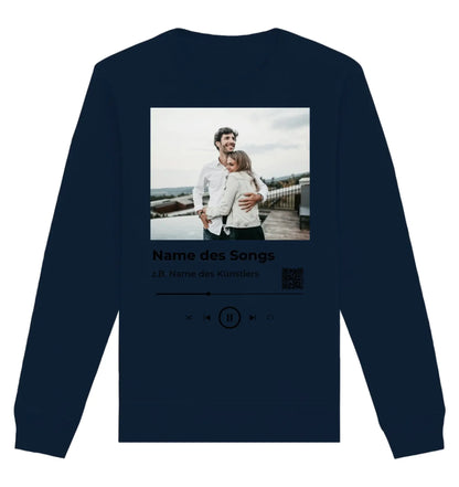 Spotify-Fotomotiv • mehrere Artikel • ’Statement-Collection’ • Wunschtext • Mein Fotomotiv - Unisex Sweatshirt • Bio