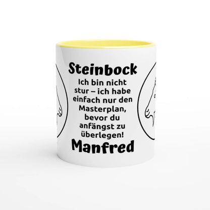 Mit 3D-Vorschau: 12 Sternzeichen mit Name + personalisierten Sprüchen • zweifarbige Tasse