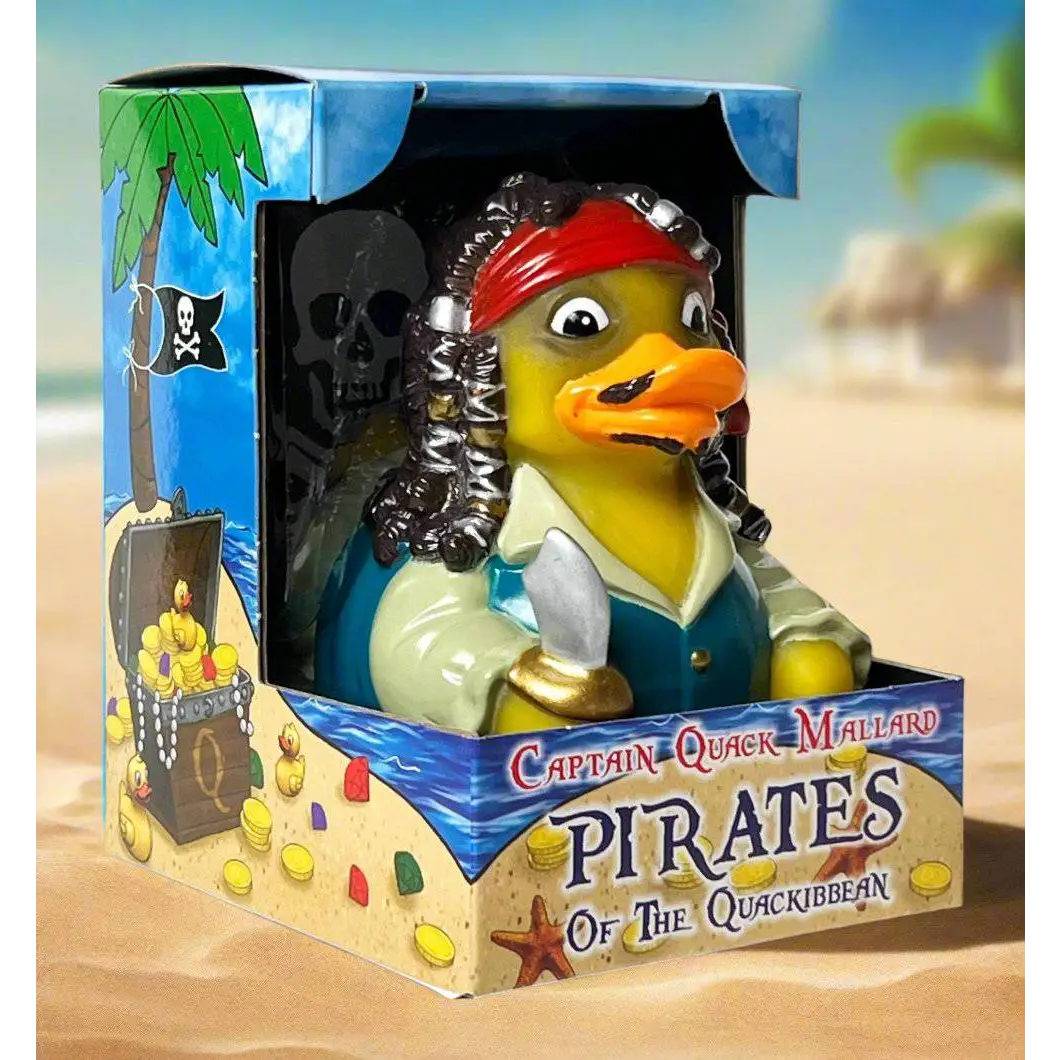 Captain Quack Mallard • Pirat der Quackibeean • Gummiente • offizielles Produkt von CelebriDucks