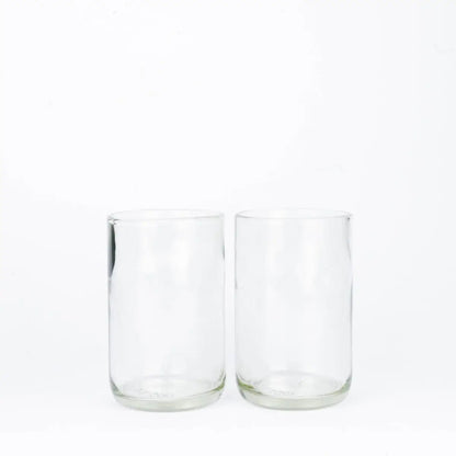 CARRY GLASS 400 ml Trinkglas 2er Set - UPCYCLING