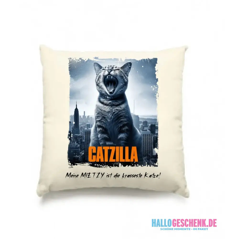 Catzilla • Katze • Kissen 40x40 cm • Exklusivdesign • personalisiert