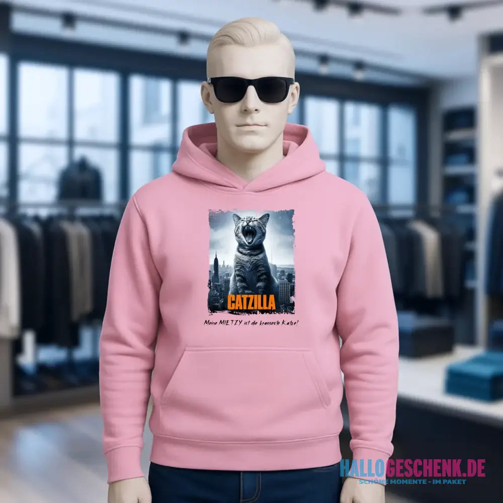 Catzilla • Katze • Unisex Premium Hoodie XS-5XL aus Bio-Baumwolle für Damen & Herren • Exklusivdesign • personalisiert