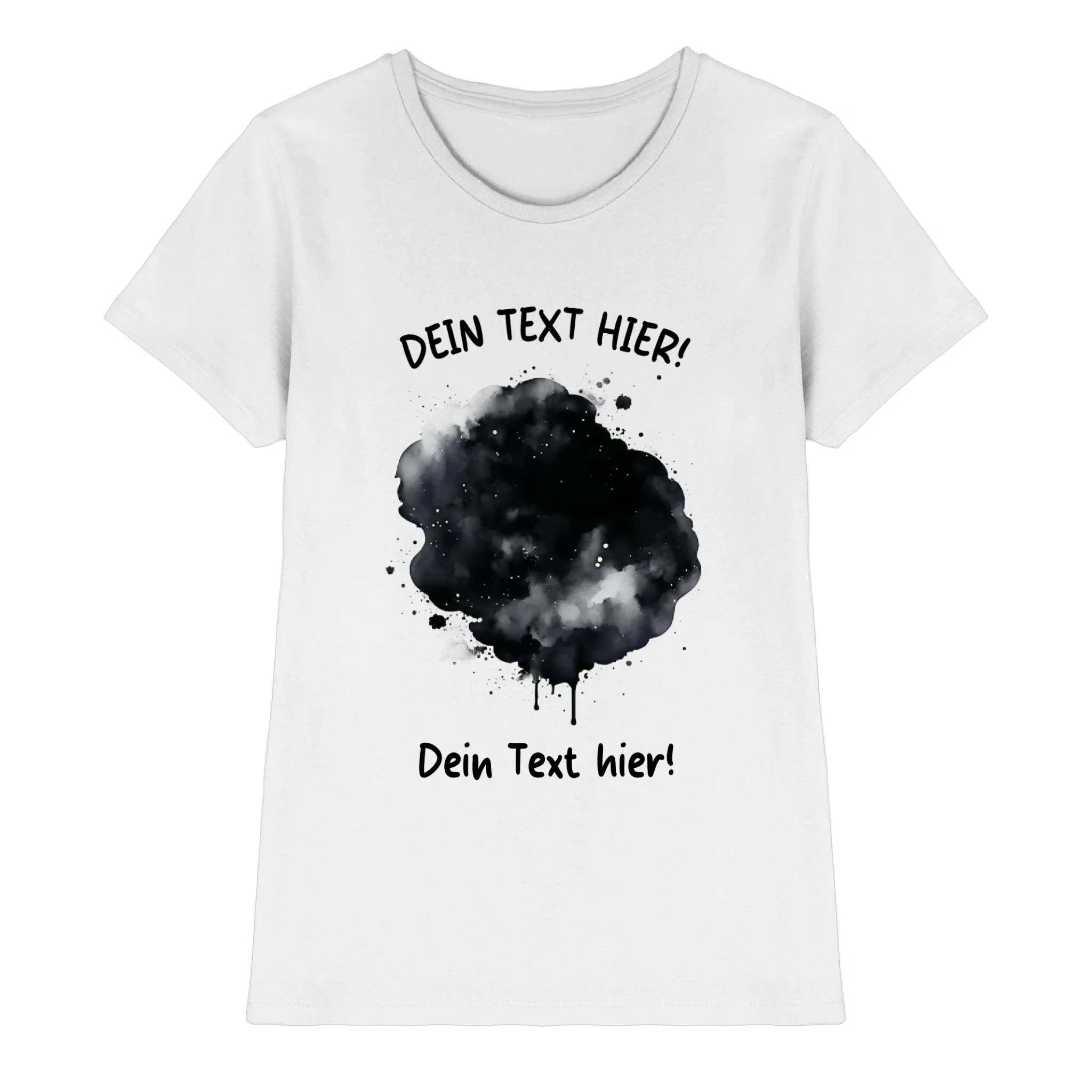 KI-Cartoon-Effekt Splash • mehrere Artikel • ’Statement-Collection’ • Wunschtext • Mein Fotomotiv - Premium Damen