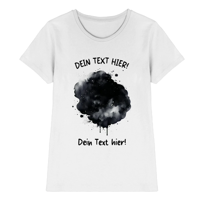 KI-Cartoon-Effekt Splash • mehrere Artikel • ’Statement-Collection’ • Wunschtext • Mein Fotomotiv - Premium Damen