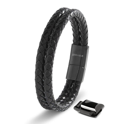 Lederarmband "Double"