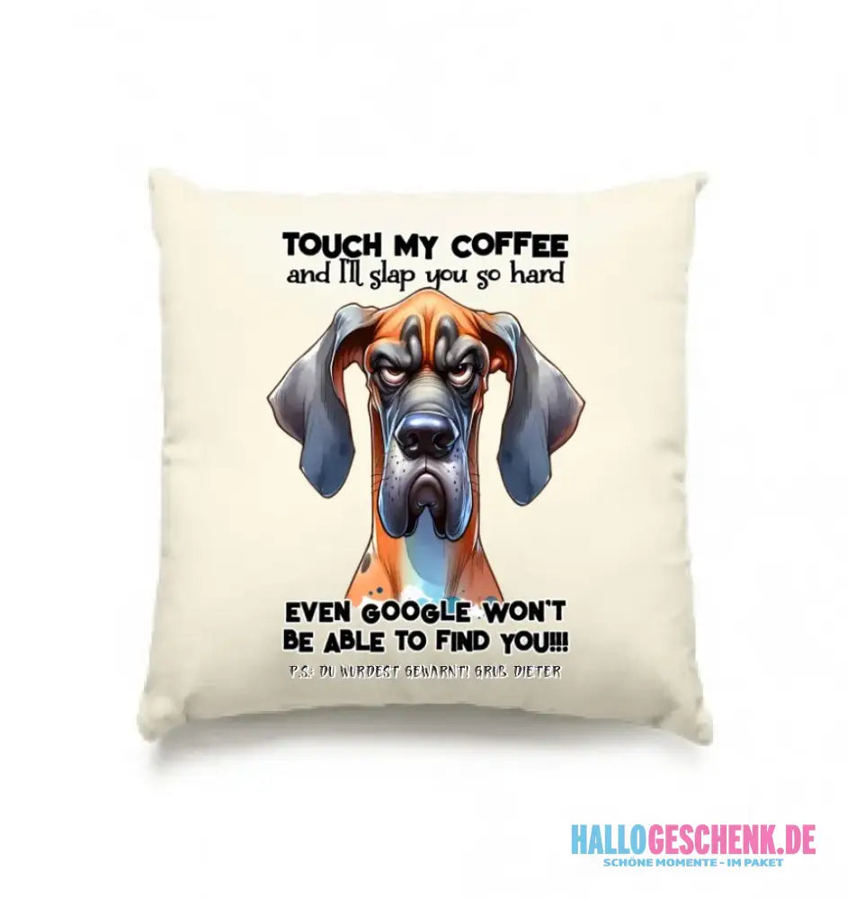 Coffee-Dog • Kaffee • Hund • Kissen 40x40 cm • Exklusivdesign • personalisiert
