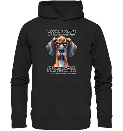 Coffee - Dog • Kaffee • Hund • Unisex Premium Hoodie XS - 5XL aus Bio - Baumwolle für Damen & Herren • Exklusivdesign • personalisiert - HalloGeschenk.de