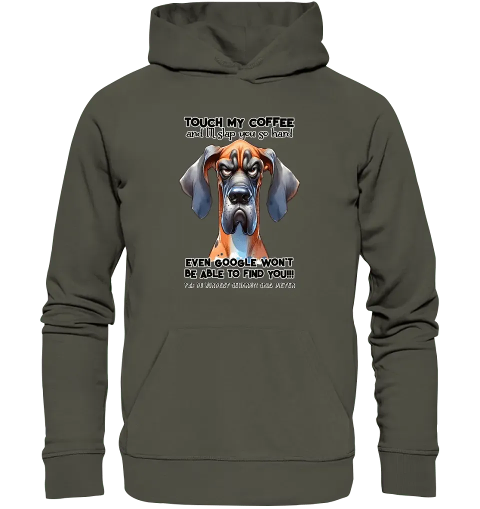 Coffee - Dog • Kaffee • Hund • Unisex Premium Hoodie XS - 5XL aus Bio - Baumwolle für Damen & Herren • Exklusivdesign • personalisiert - HalloGeschenk.de