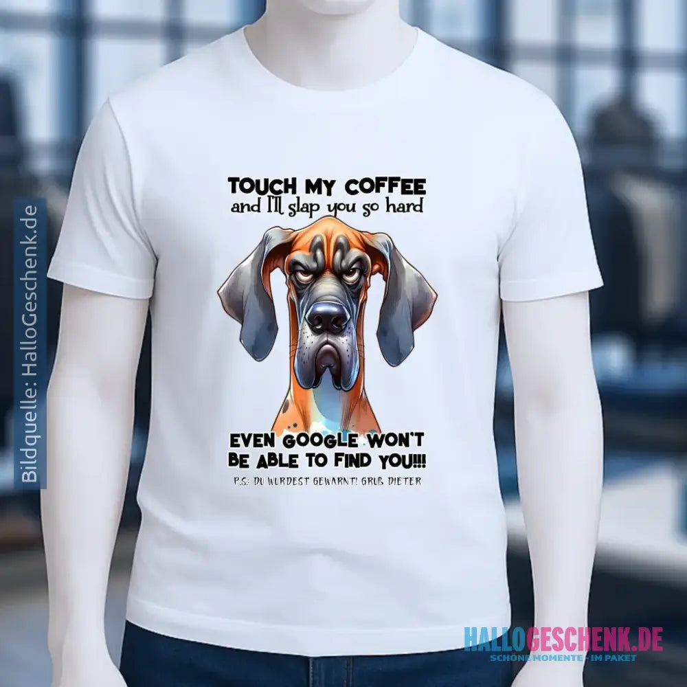 Coffee-Dog • Kaffee • Hund • Unisex Premium T-Shirt XS-5XL aus Bio-Baumwolle für Damen & Herren • Exklusivdesign • personalisiert