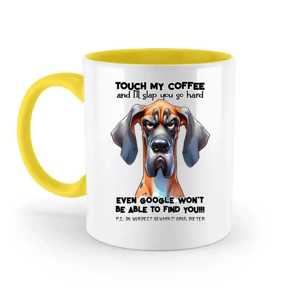 Coffee-Dog • Kaffee • Hund • zweifarbige Tasse • Exklusivdesign • personalisiert