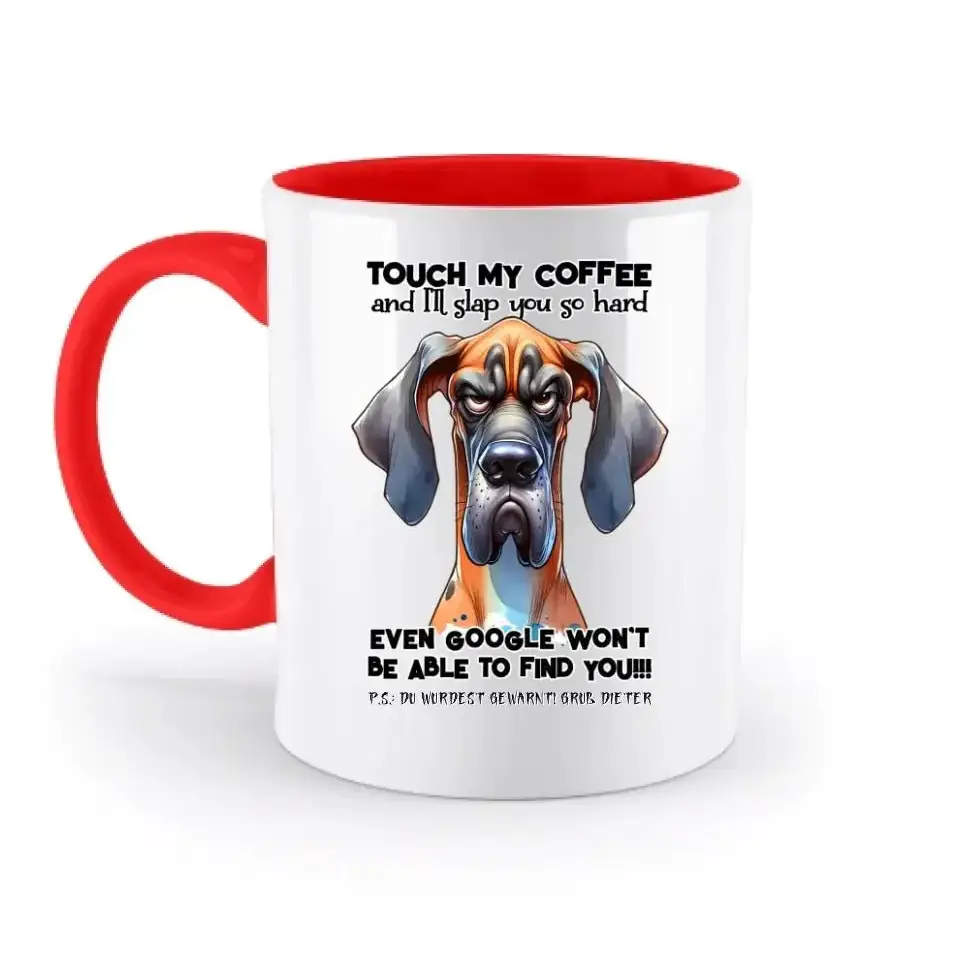 Coffee-Dog • Kaffee • Hund • zweifarbige Tasse • Exklusivdesign • personalisiert
