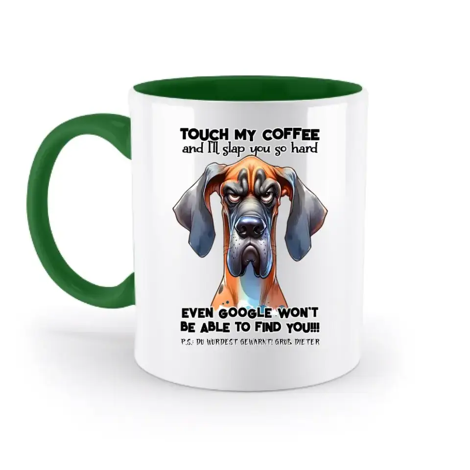 Coffee-Dog • Kaffee • Hund • zweifarbige Tasse • Exklusivdesign • personalisiert