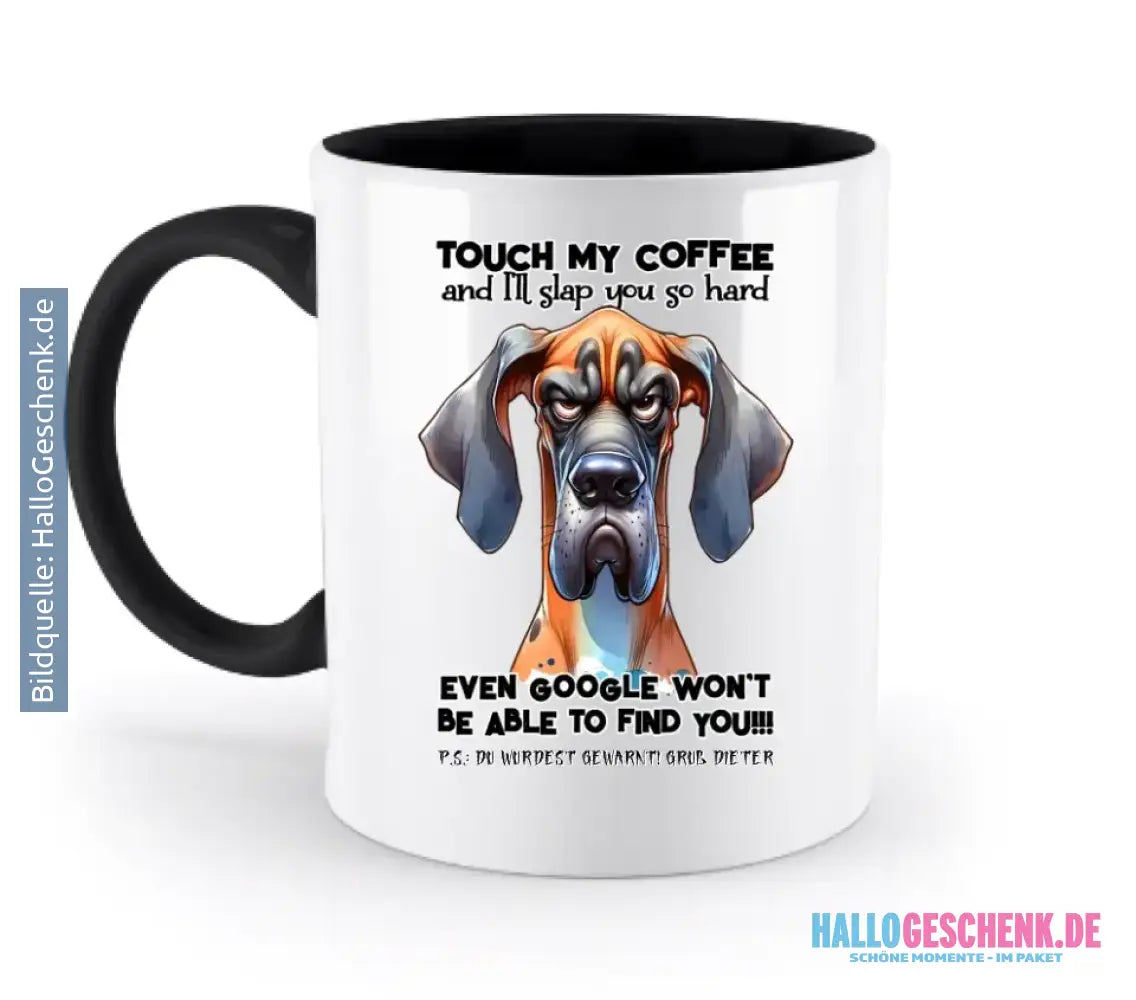 Coffee-Dog • Kaffee • Hund • zweifarbige Tasse • Exklusivdesign • personalisiert