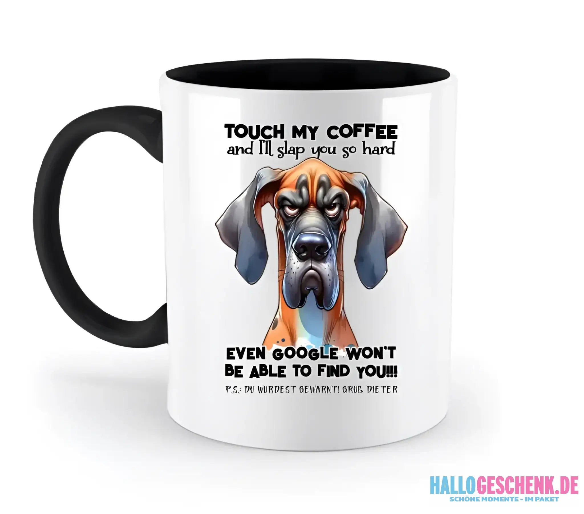 Coffee-Dog • Kaffee • Hund • zweifarbige Tasse • Exklusivdesign • personalisiert