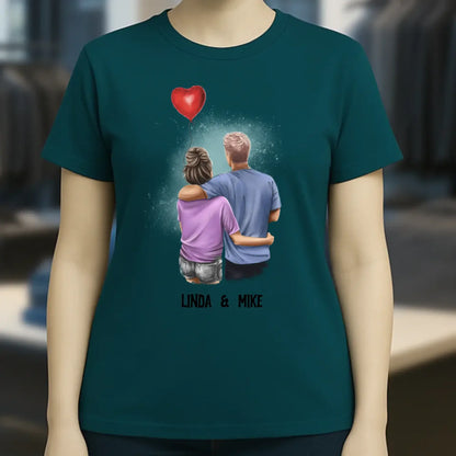Couple Creator Ballon Love • Liebe • Beziehung • Paar Designer • Ladies Premium T-Shirt XS-2XL aus Bio-Baumwolle für Damen • Exklusivdesign • personalisiert • Motivauswahl • personalisierbar