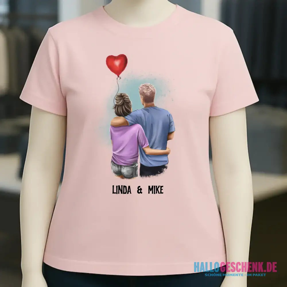Couple Creator Ballon Love • Liebe • Beziehung • Paar Designer • Ladies Premium T-Shirt XS-2XL aus Bio-Baumwolle für Damen • Exklusivdesign • personalisiert • Motivauswahl • personalisierbar