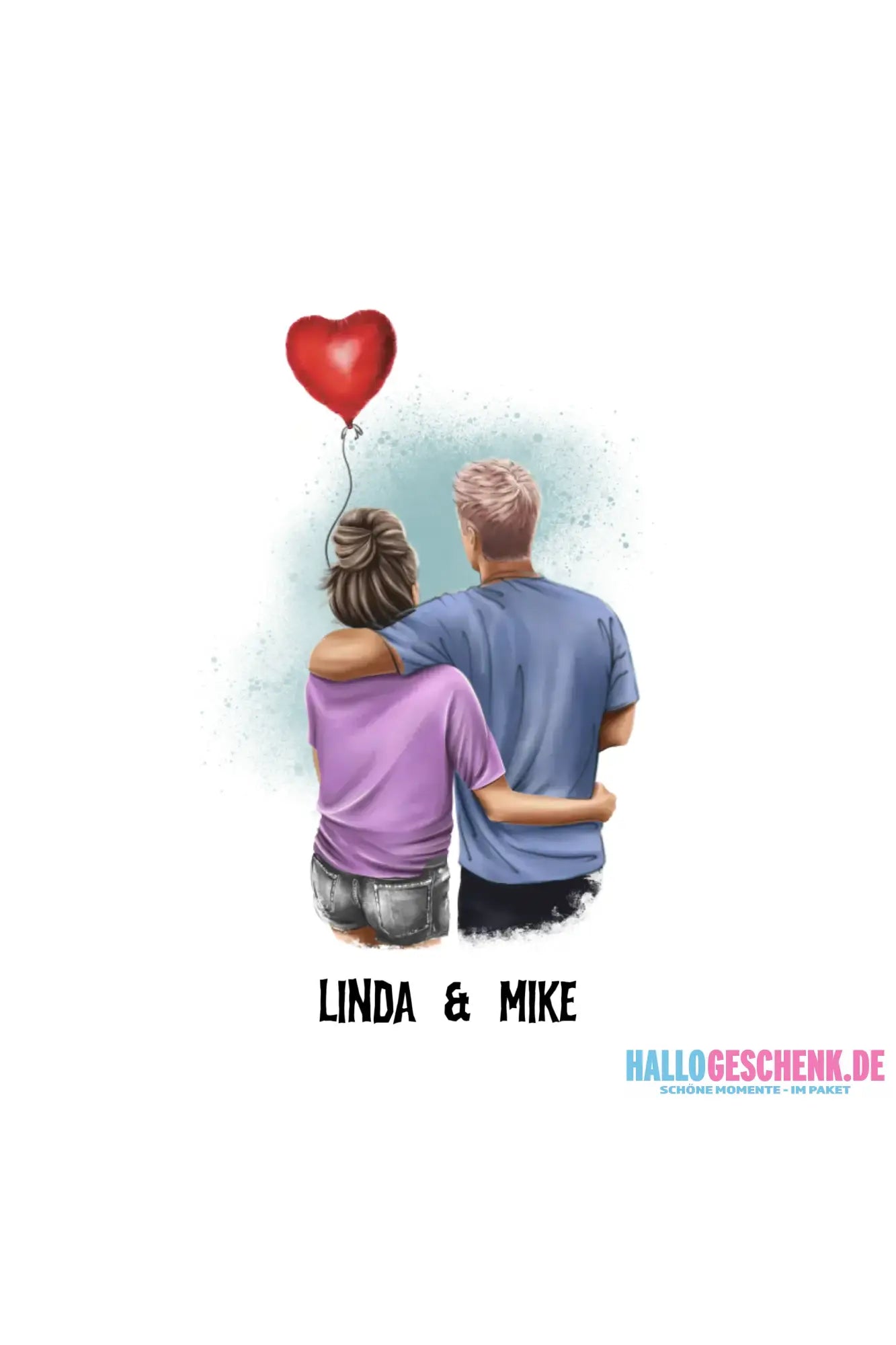 Couple Creator Ballon Love • Liebe • Beziehung • Paar Designer • STICKER 20x20 cm (Aufkleber) - White / OneSize