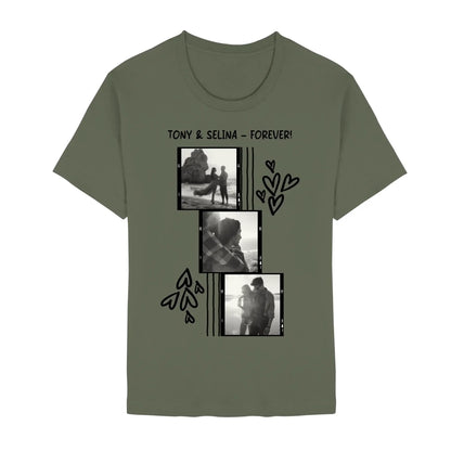 Create Your Own Photo Design 1 • 4er Foto-Collage – Personalized Unisex T-Shirt | Bella + Canvas 3001 - Staple