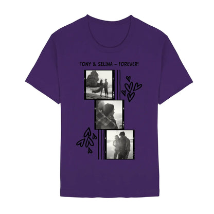 Create Your Own Photo Design 1 • 4er Foto-Collage – Personalized Unisex T-Shirt | Bella + Canvas 3001 - Staple | Team