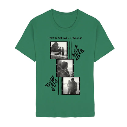 Create Your Own Photo Design 1 • 4er Foto-Collage – Personalized Unisex T-Shirt | Bella + Canvas 3001 - personalized