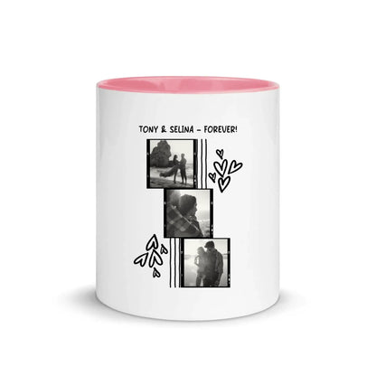 Create Your Own Photo Design 1 • 4er Foto-Collage – Personalized Unisex T-Shirt | Bella + Canvas 3001 - White Ceramic