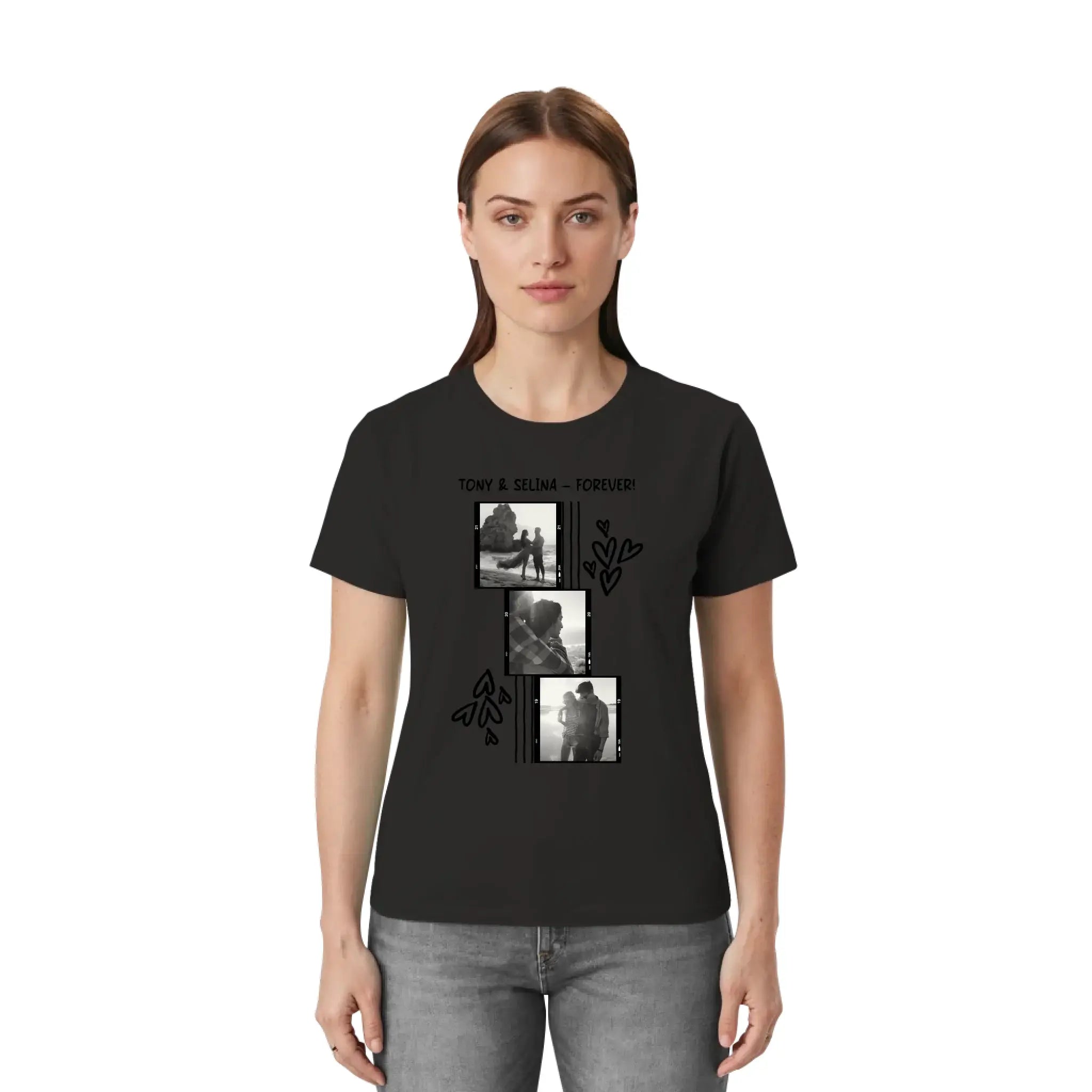Create Your Own Photo Design 1 • 4er Foto-Collage – Personalized Unisex T-Shirt | Bella + Canvas 3001 - personalized