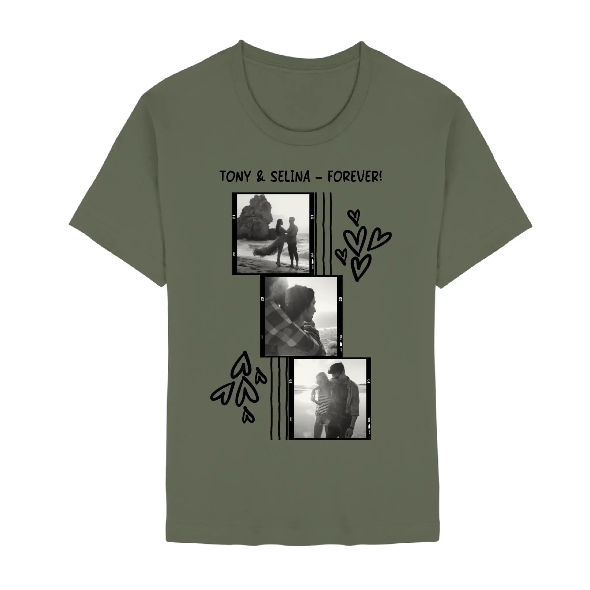 Create Your Own Photo Design 1 • 4er Foto-Collage – Personalized Color Accent Mug 11 oz - Unisex Staple T-Shirt | Bella