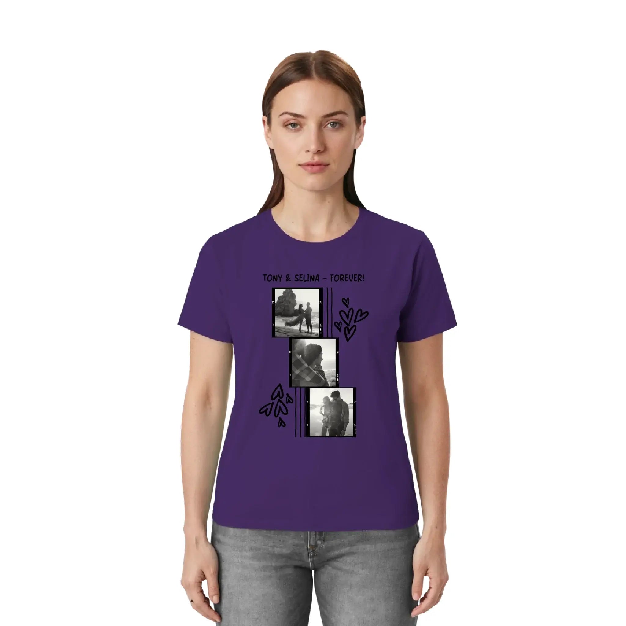 Create Your Own Photo Design 1 • 4er Foto-Collage – Personalized Unisex T-Shirt | Bella + Canvas 3001 - personalized