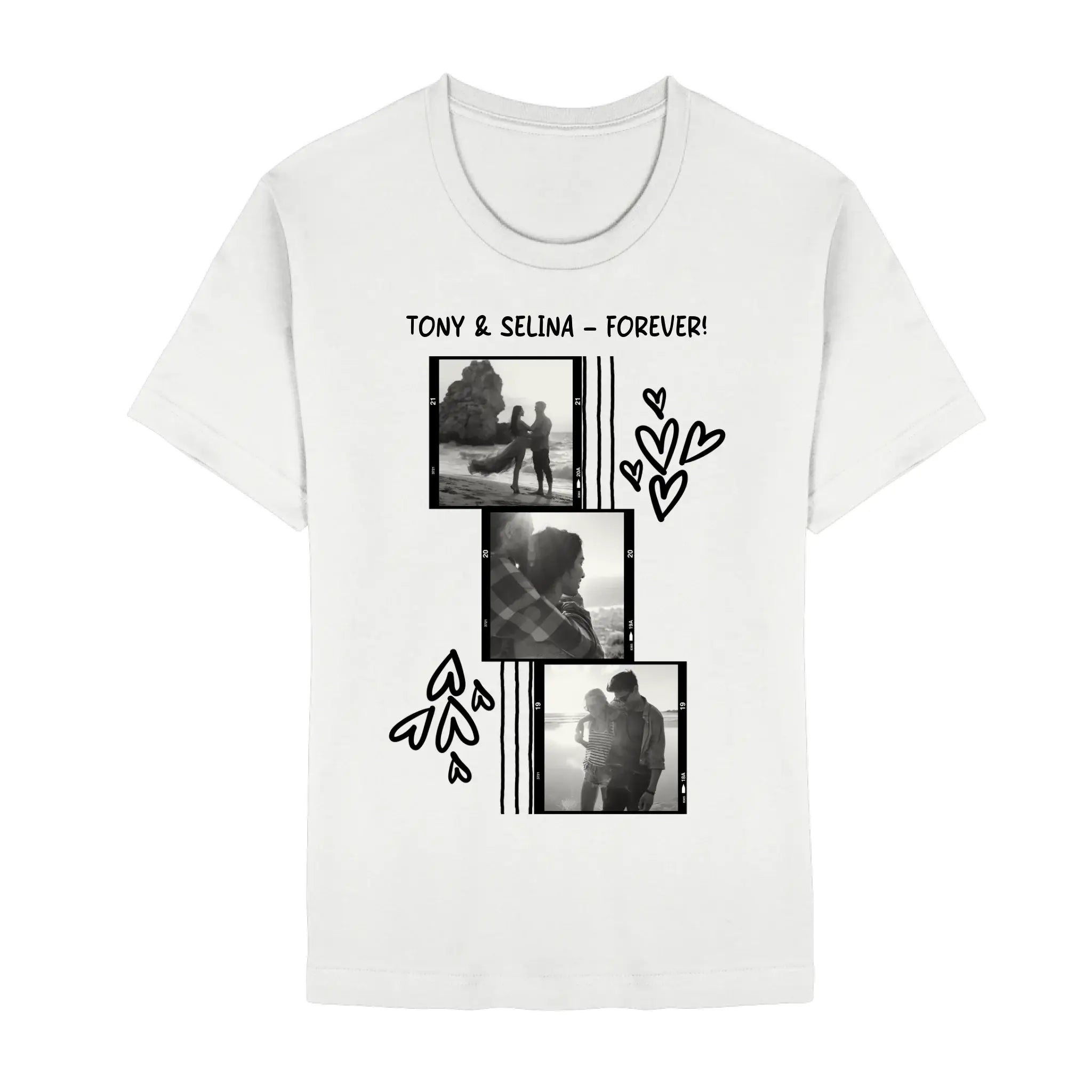 Create Your Own Photo Design 1 • 4er Foto-Collage – Personalized Color Accent Mug 11 oz - Unisex Staple T-Shirt | Bella