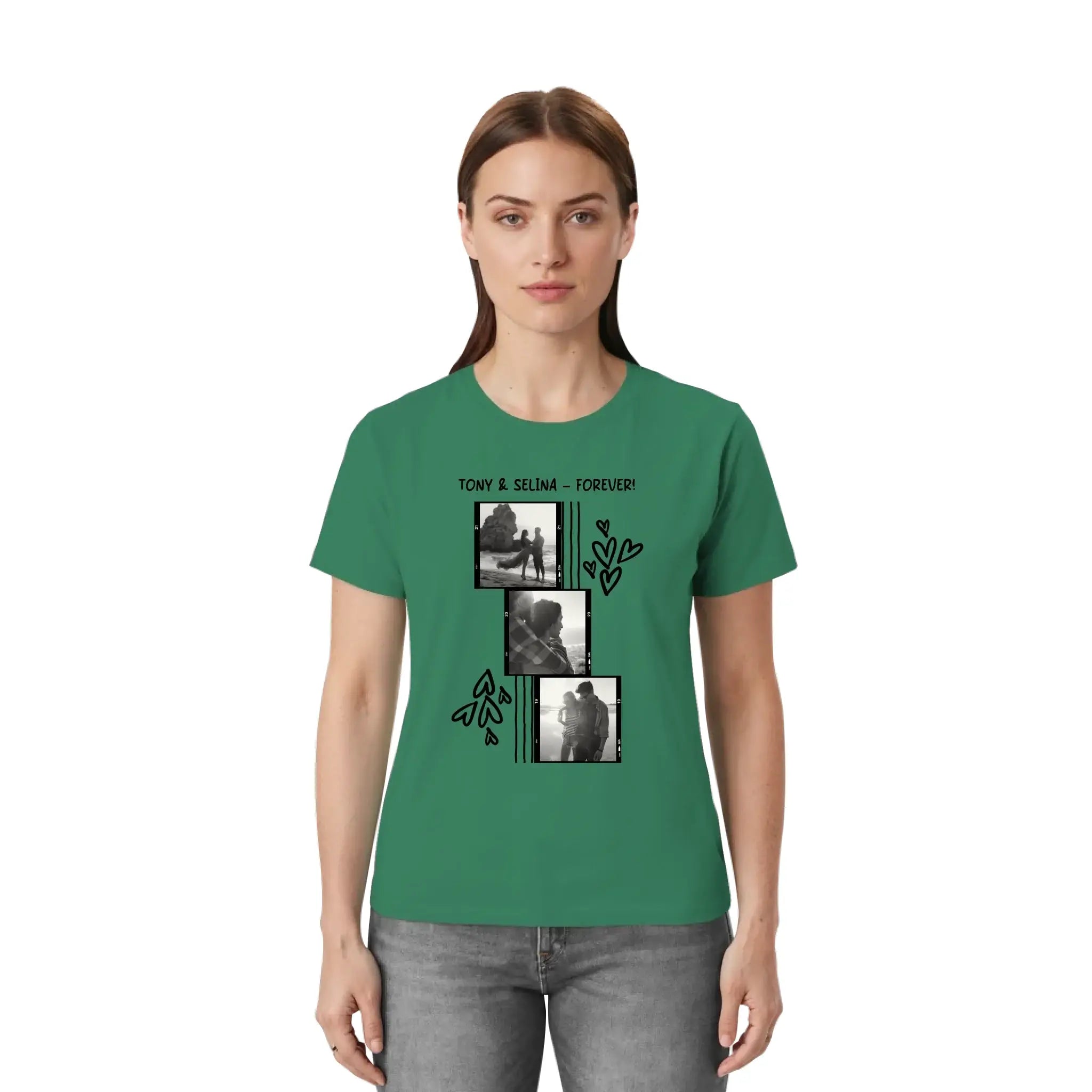Create Your Own Photo Design 1 • 4er Foto-Collage – Personalized Unisex T-Shirt | Bella + Canvas 3001 - personalized