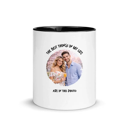 Create Your Own Photo Design 2 • Splash – Personalized Color Accent Mug 11 oz - personalized Mugs (US/UK/EU)