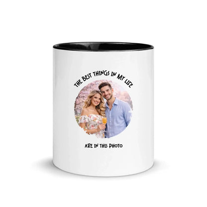 Create Your Own Photo Design 2 • Splash – Personalized Color Accent Mug 11 oz - personalized Mugs (US/UK/EU)