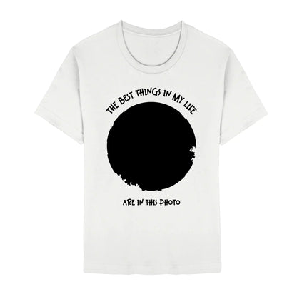 Create Your Own Photo Design 2 • Splash – Personalized Unisex T-Shirt | Bella + Canvas 3001 - Staple | White / 2XL