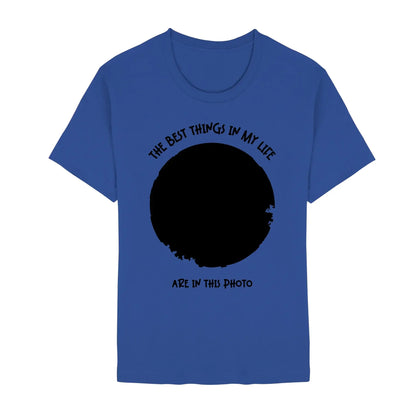 Create Your Own Photo Design 2 • Splash – Personalized Unisex T-Shirt | Bella + Canvas 3001 - Staple | True Royal / 2XL