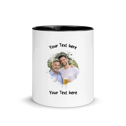 Create Your Own Photo Design 3 • Splash – Personalized Color Accent Mug 11 oz - personalized Mugs (US/UK/EU)