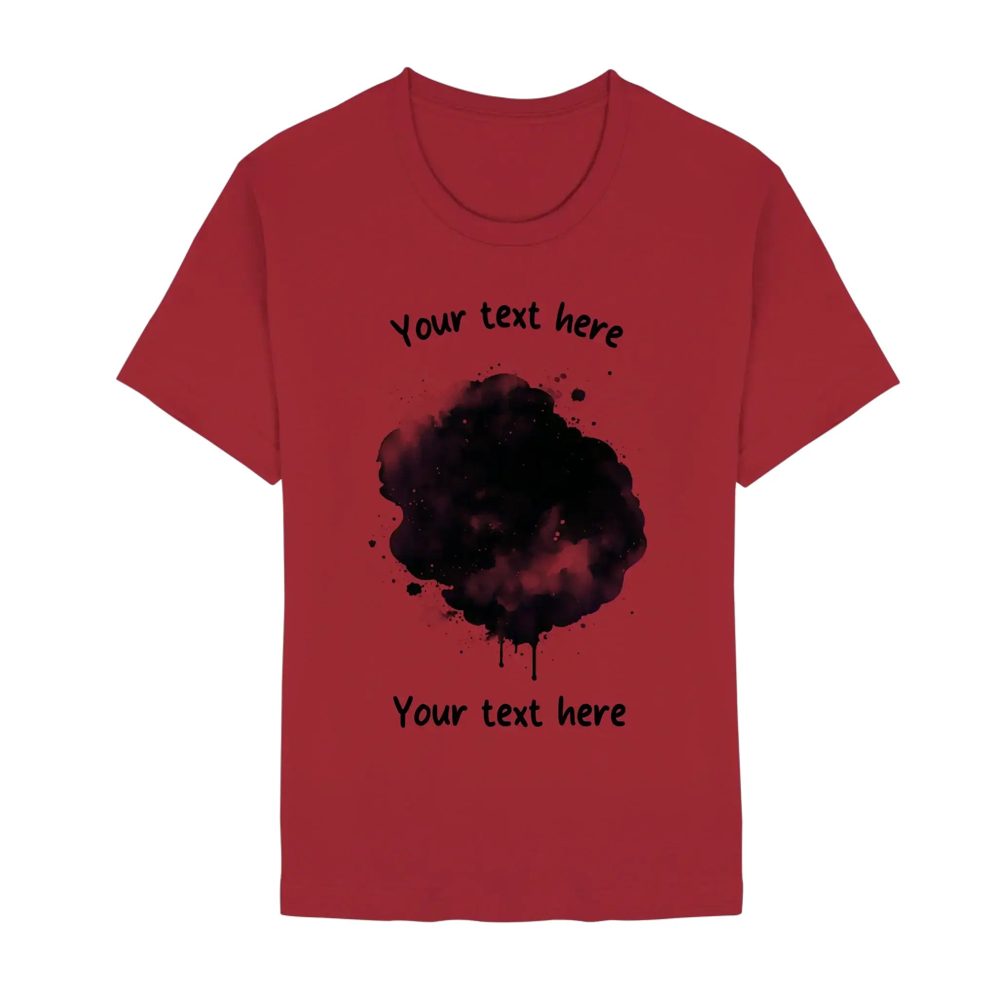 Create Your Own Photo Design 3 • Splash – Personalized Unisex T-Shirt | Bella + Canvas 3001 - Staple | Red / 2XL