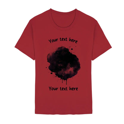 Create Your Own Photo Design 3 • Splash – Personalized Unisex T-Shirt | Bella + Canvas 3001 - Staple | Red / 2XL