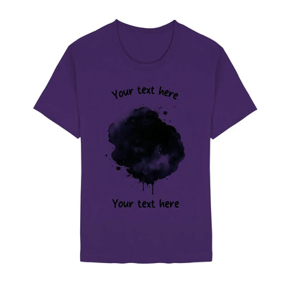 Create Your Own Photo Design 3 • Splash – Personalized Unisex T-Shirt | Bella + Canvas 3001 - Staple | Team Purple