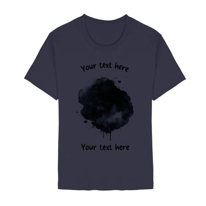 Create Your Own Photo Design 3 • Splash – Personalized Unisex T-Shirt | Bella + Canvas 3001 - Staple | Navy / 2XL