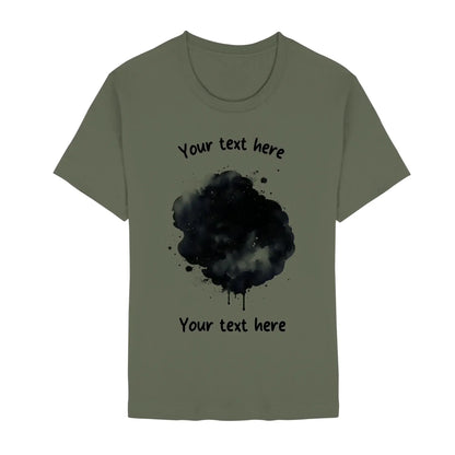 Create Your Own Photo Design 3 • Splash – Personalized Unisex T-Shirt | Bella + Canvas 3001 - Staple | Military Green