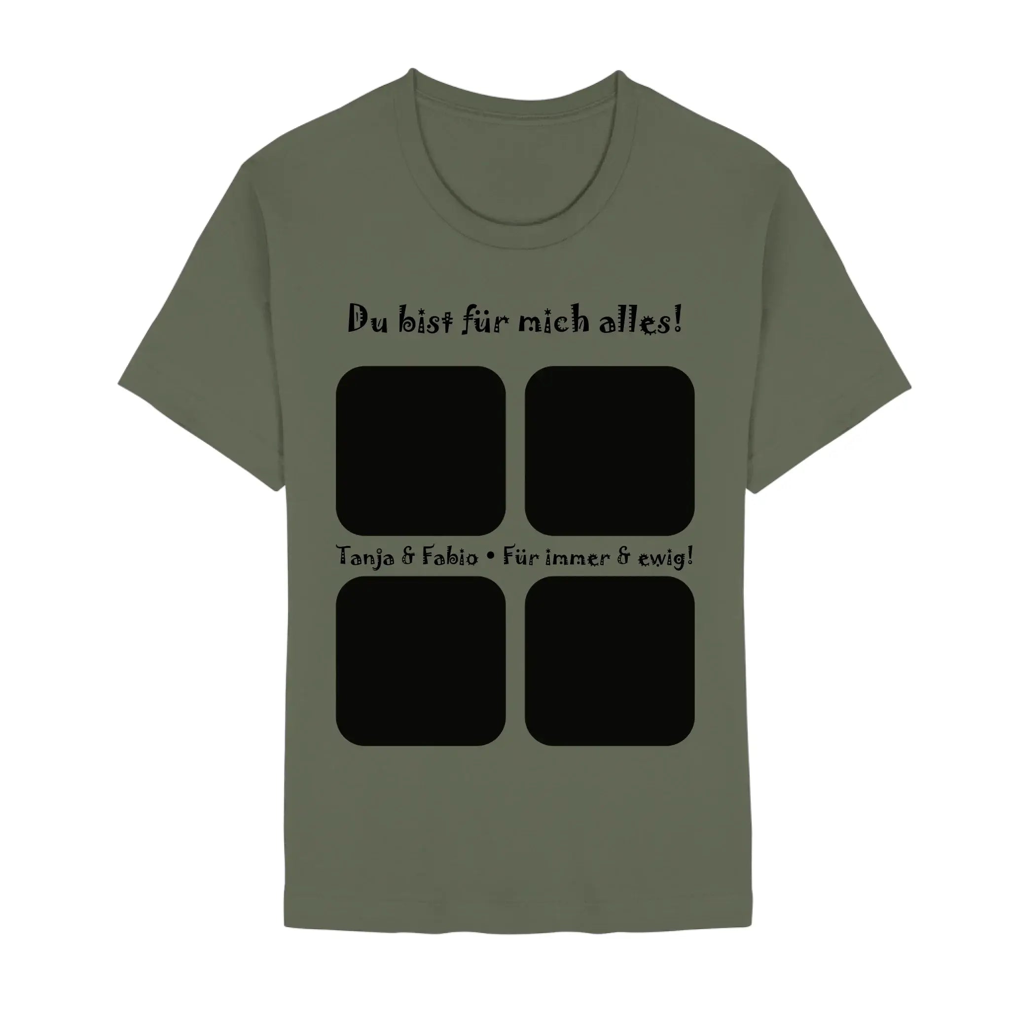 Create Your Own Photo Design 4 • Collage – Personalized Color Accent Mug 11 oz - Unisex Staple T-Shirt | Bella + Canvas