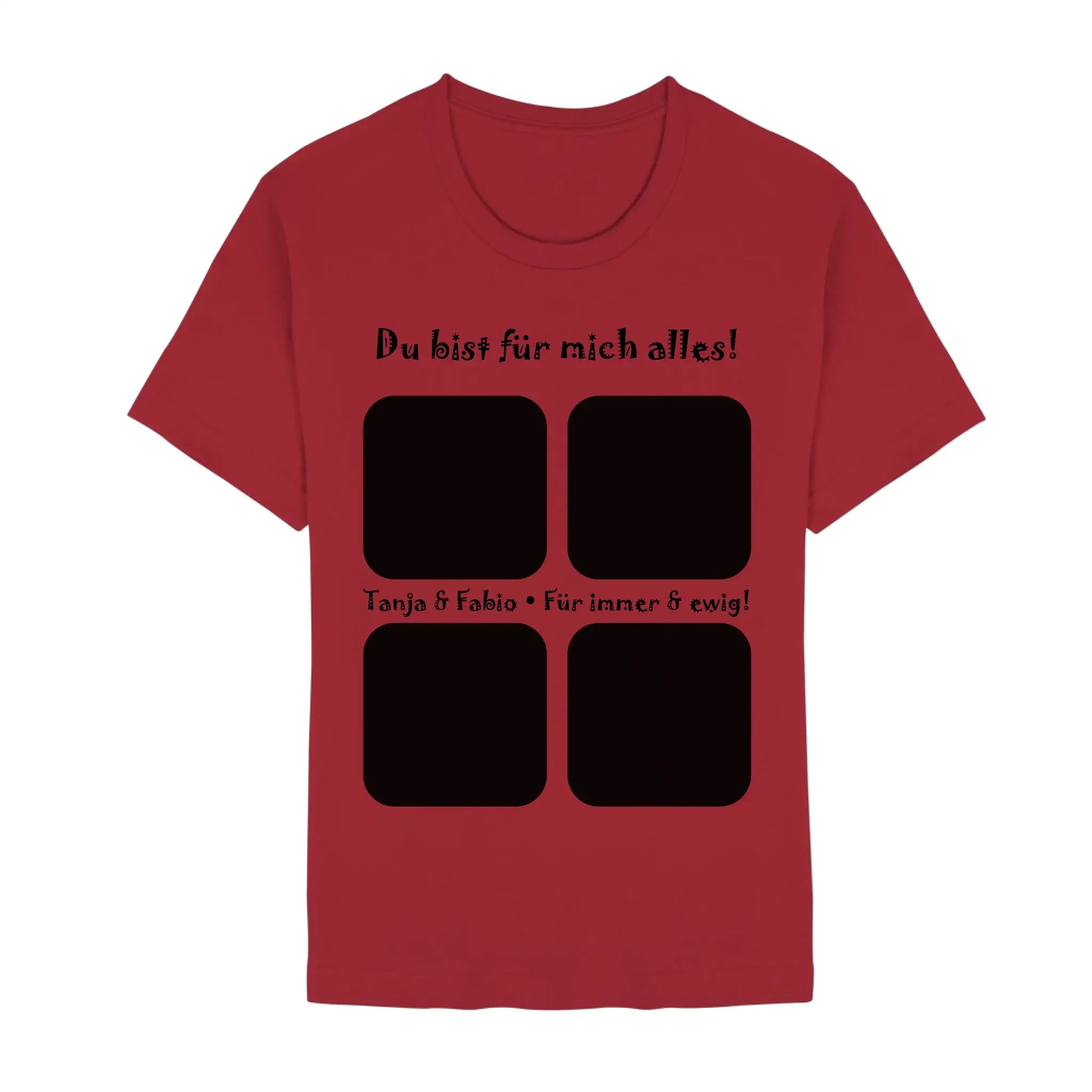 Create Your Own Photo Design 4 • Collage – Personalized Color Accent Mug 11 oz - Unisex Staple T-Shirt | Bella + Canvas