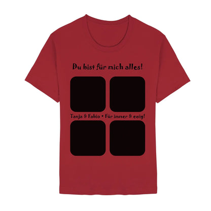 Create Your Own Photo Design 4 • Collage – Personalized Color Accent Mug 11 oz - Unisex Staple T-Shirt | Bella + Canvas