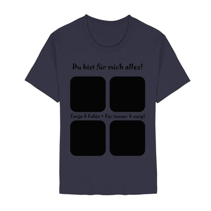 Create Your Own Photo Design 4 • Collage – Personalized Color Accent Mug 11 oz - Unisex Staple T-Shirt | Bella + Canvas