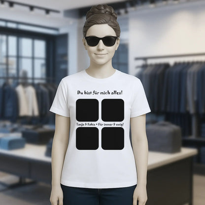 Create Your Own Photo Design 4 • Collage – Personalized Unisex T-Shirt | Bella + Canvas 3001 - personalized T-Shirts